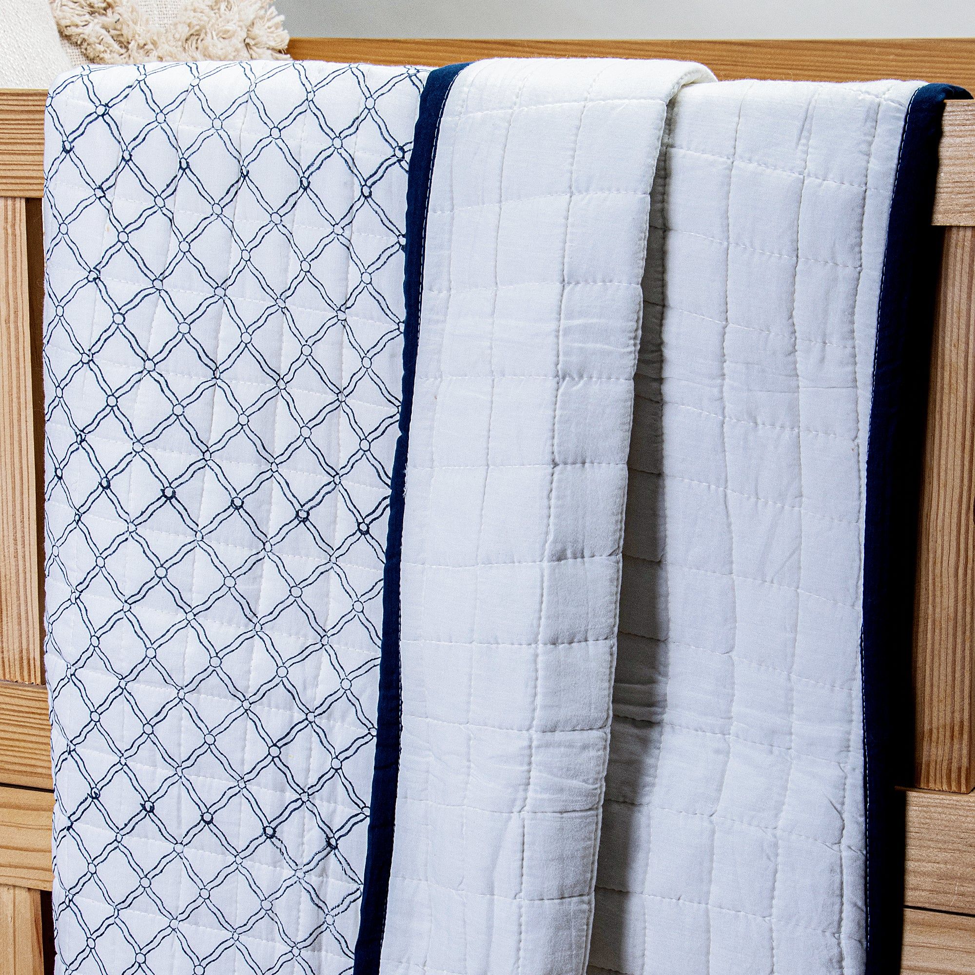 Check Printed Cotton Baby Blankets 126